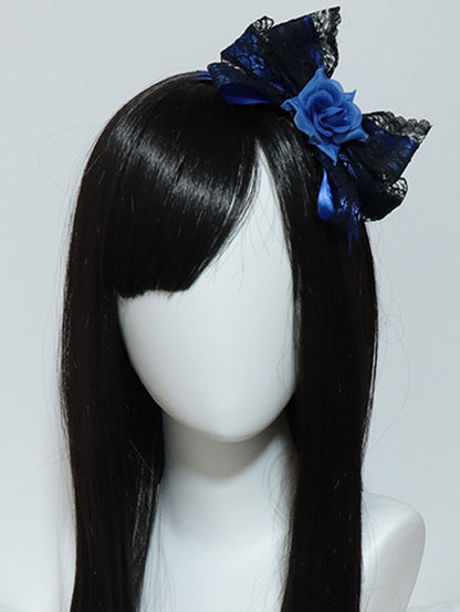 Schleife Blumen 4 Design Farboptionen Haarspange Besatz Spitze