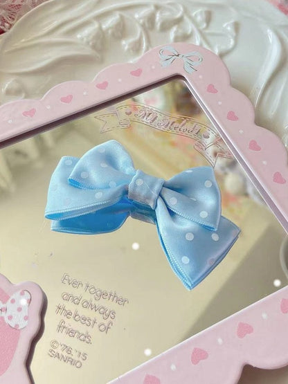 10 Farben Bowknot Haarspange Muster Polka-Dot Optionen