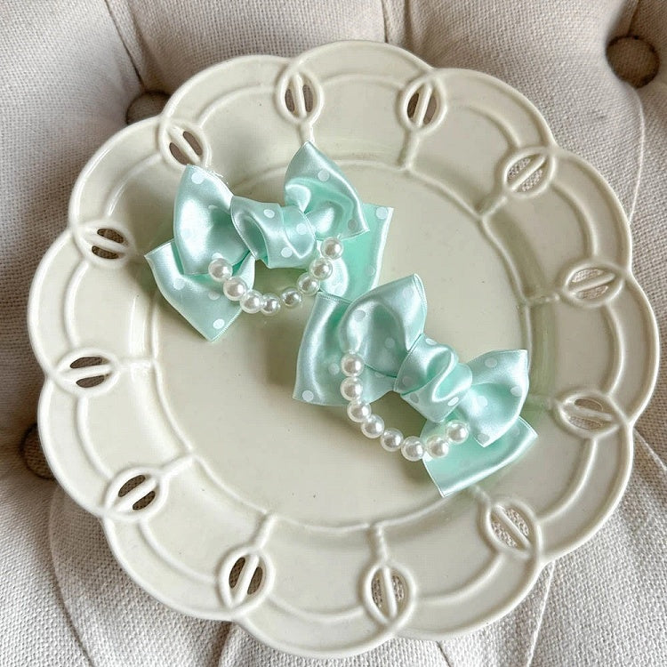 Sweet Lolita Bow Gloves - Decorative Wrist Cuffs in 9 Colors, Kawaii J-Fashion Accessory