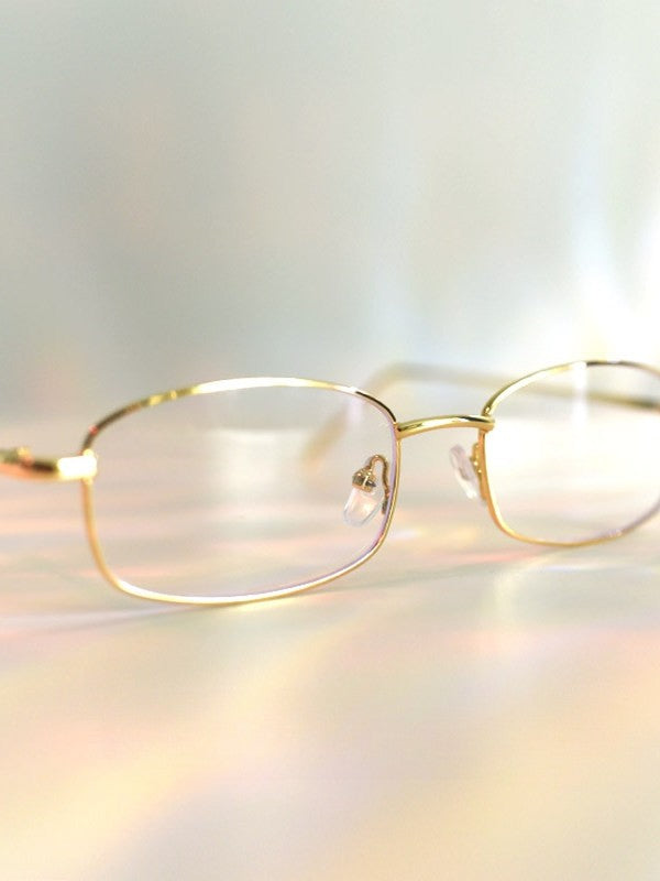 Gold/Silber/Schwarze Cyberpunk-Brille