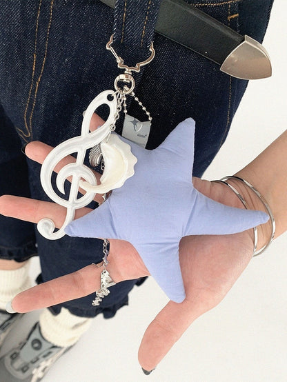 Y2K Star with Silver Necklace/Hanging Chain