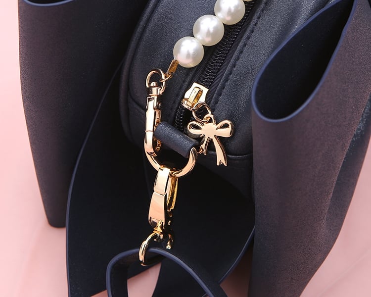 Black/Pink Bokwnot Crossbody Sweet Lolita Bag