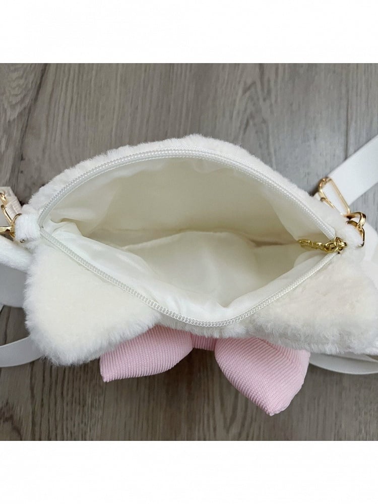 Double Shoulder Wing Bag with Bow Embellishment - Magic Diary