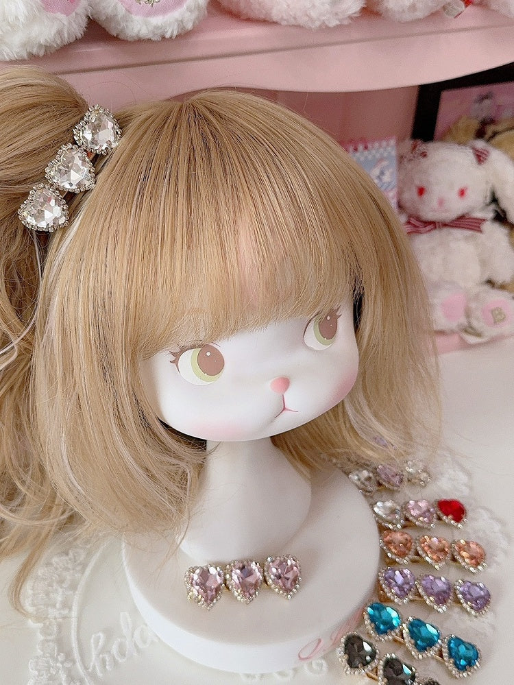 11 Optionen Strass Herz Haarspange