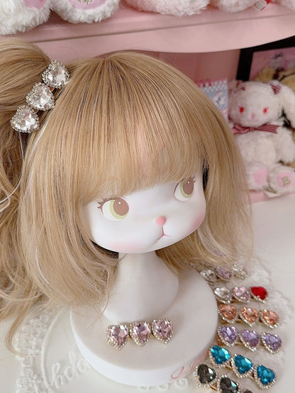 11 Optionen Strass Herz Haarspange