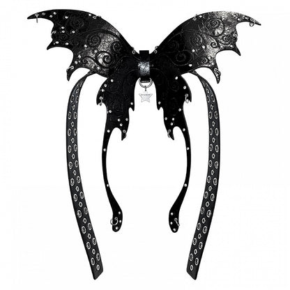 Punk Schwarz/Silber Schmetterling Taillengürtel