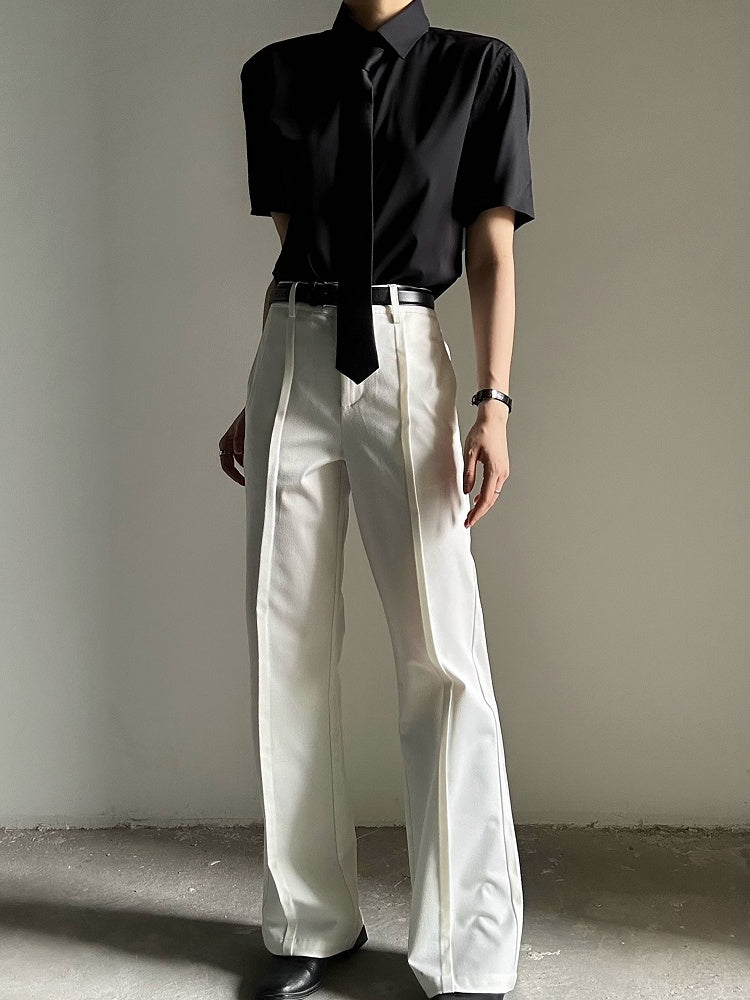 Placket Polo Lolita Youthful Collar with Ouji Shirt Button Black Short-Sleeve