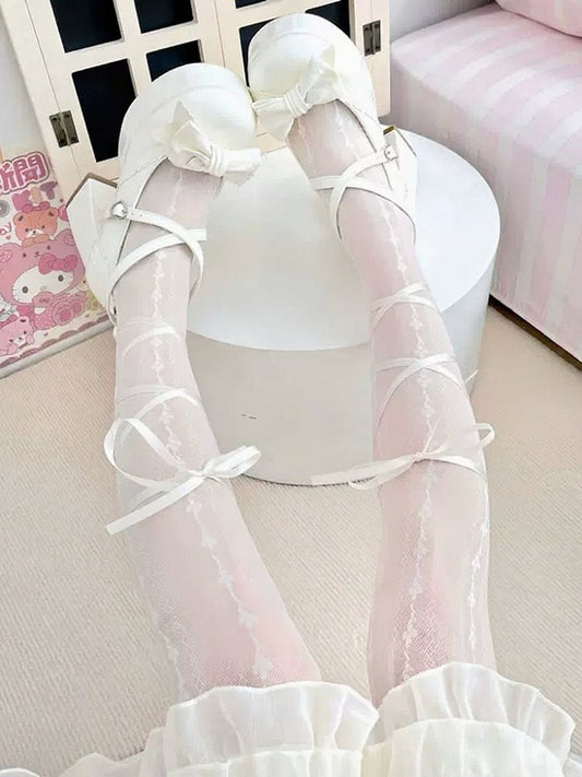 Calf Tie Colors Ribbon - 2 Tights