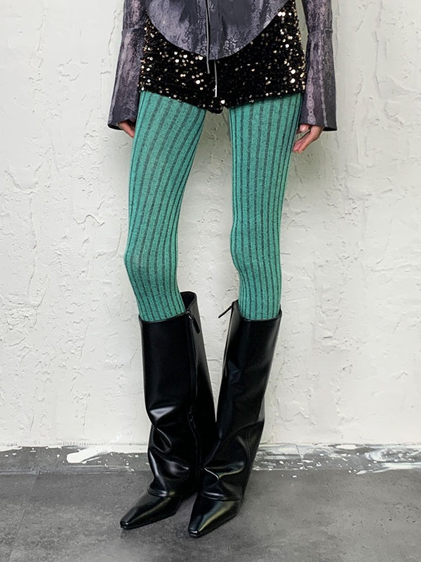 Weinrote Lila Y2K Tie-Dye Strumpfhose