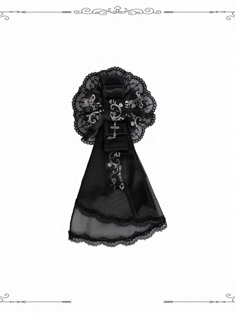 Rose Cemetery Necklace, Belt, and Hairclip Set - iris de nuit