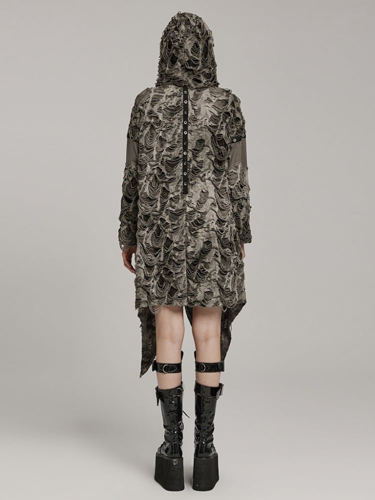 Black Coffee Wasteland Punk Decayed Coat