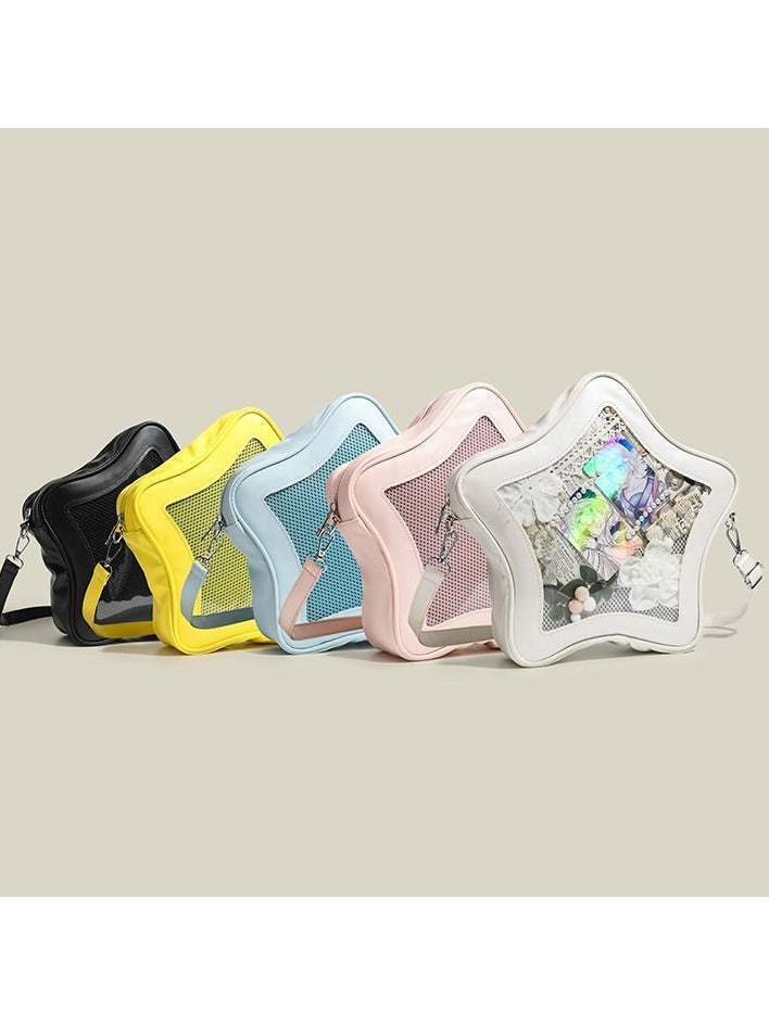 5 Colors PU Kawaii Five-Star Shape Ita Bag - CMERSIKENG