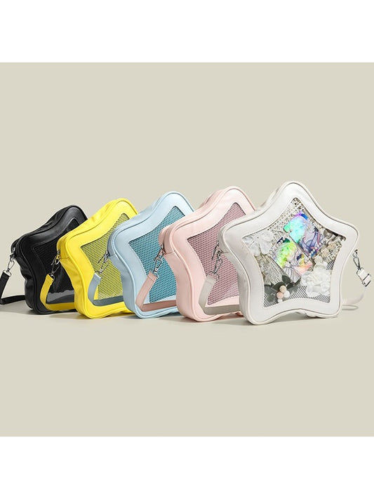 5 Colors PU Kawaii Five-Star Shape Ita Bag - CMERSIKENG
