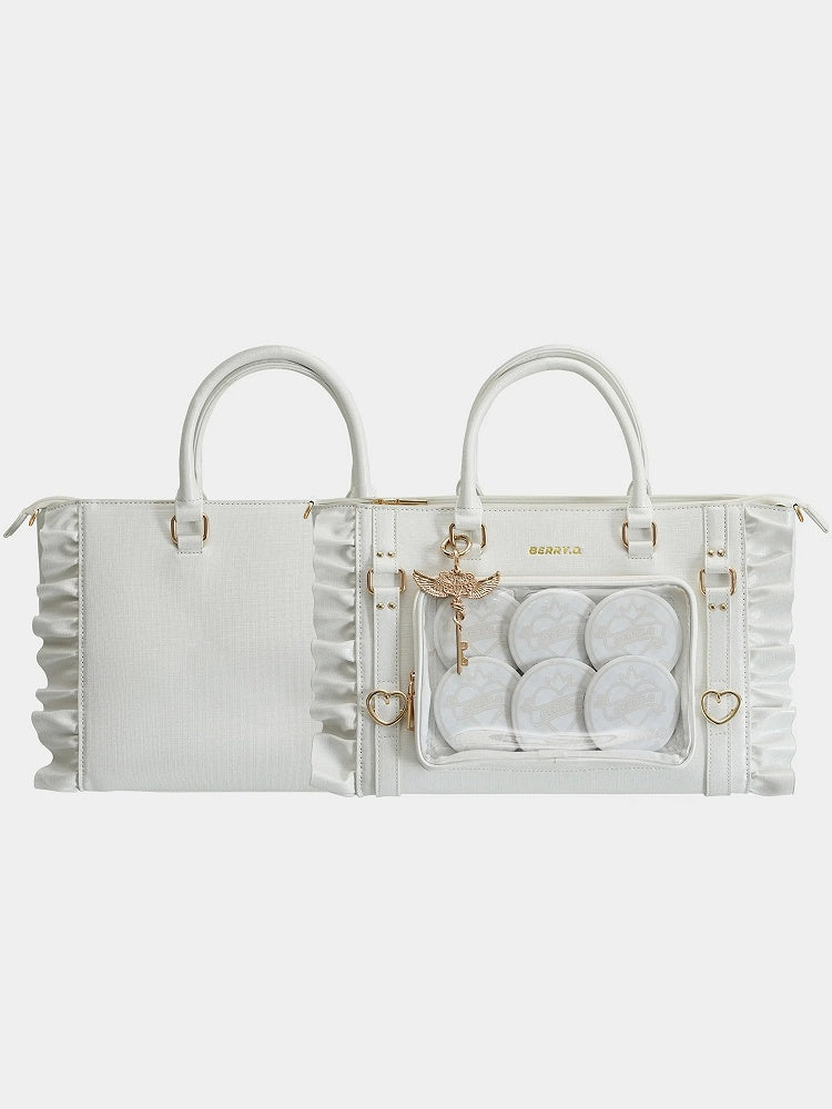 Girl Ita Magical Tote White – Iridescent Large Capacity