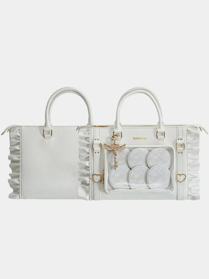 Girl Ita Magical Tote White – Iridescent Large Capacity