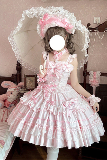 ボンネットドールヘッドドレス + アンティークプリンセスパール