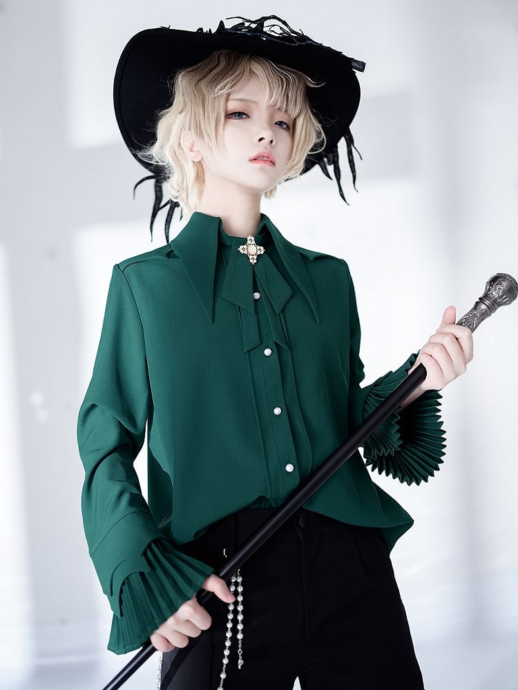 Bow / Ouji Red Black Green Lolita Tie