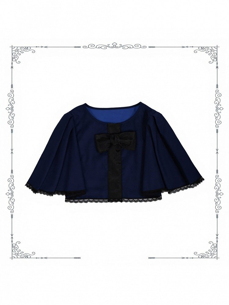 Elegant Plum Cape for Classic Gothic Style - iris de nuit