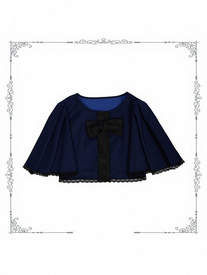 Elegant Plum Cape for Classic Gothic Style - iris de nuit