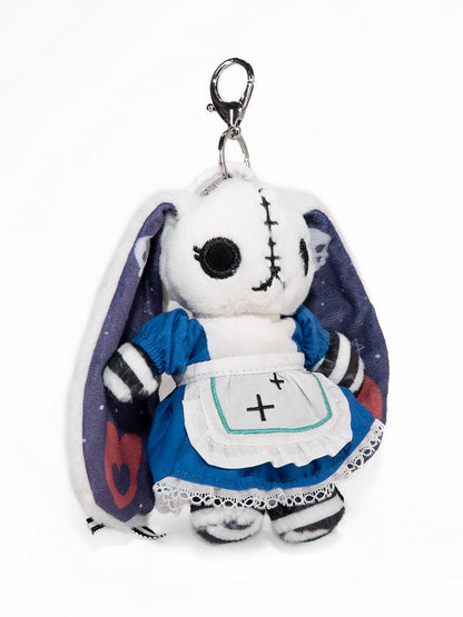 Guro Embellishments Rabbit Scar Kawaii - White Blue Keychain