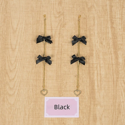 Accessory Bow Kei 5 Colors Rhinestone Hair Tassel Long Jirai