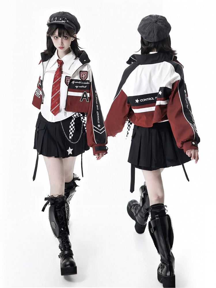 Pleat Straps Accents with and Skort Star Black Box Mini