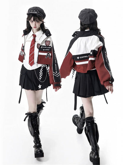 Pleat Straps Accents with and Skort Star Black Box Mini