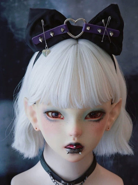 Handmade Black KC with Spikes and Bow - Strange Sugar