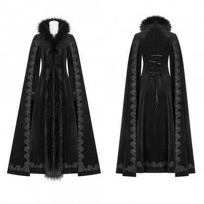 Gothic Long Gorgeous Coat Black Vintage