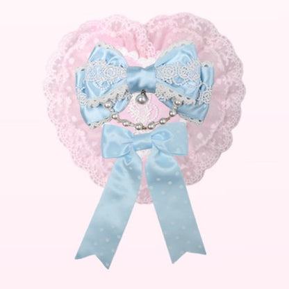 6 Heart-Shaped Floral Options Lace Hairclip