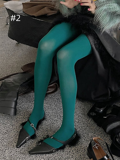 9つのオプション 100D 厚手タイツ