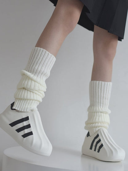 Black/White/Gray Ballet Style Warm Knitted 40CM/50CM/60CM Leg Warmers