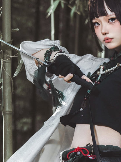 グリーンブレスレットグローブ / ブラック