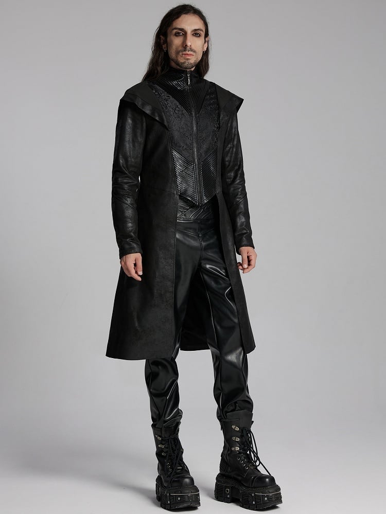 Black Men's Gothic Wizard Jacket