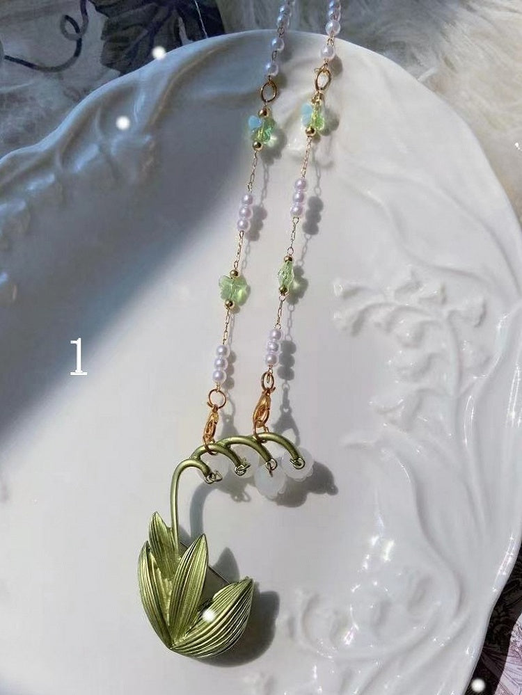 Floral Pendant Beaded Options 2 Necklace