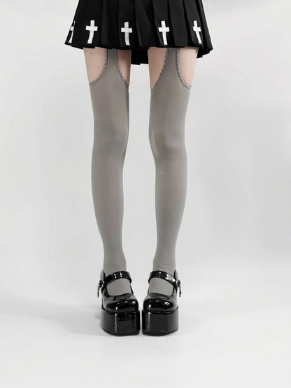 Collants minimalistes à découpes - Île d'Alcatraz