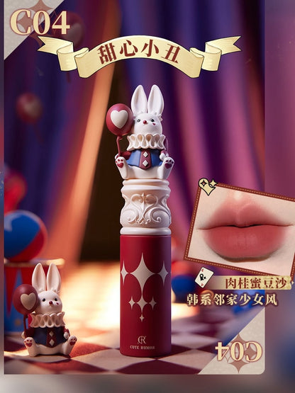 ハロウィンサーカスシリーズ マット仕上げリキッドリップスティック パステルクラウンコアメイクアップ