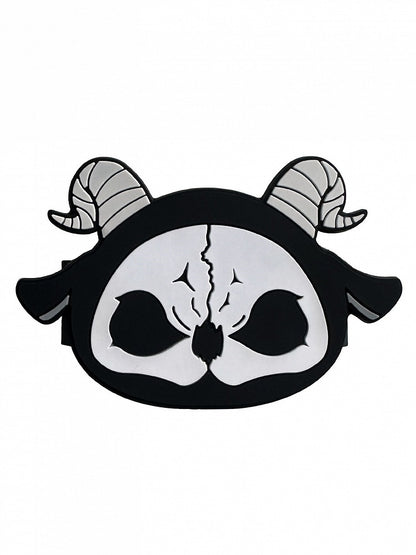 Black Reaper Gothic White Clip Back Phone Grim Mobile and