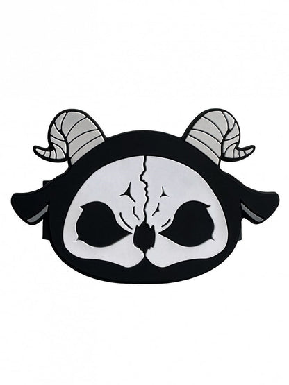 Gothic Grim and Phone Black Back Clip Mobile White Reaper