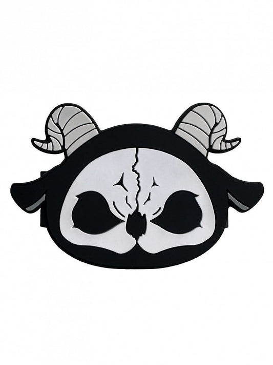 Gothic Grim and Phone Black Back Clip Mobile White Reaper