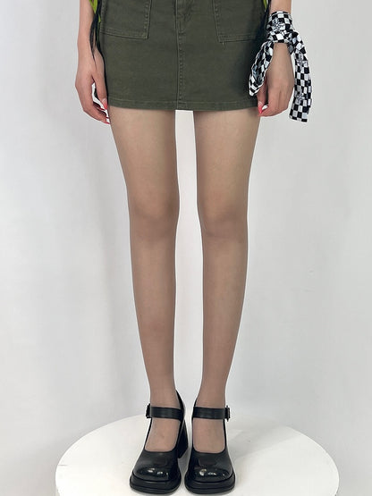 5色のカラーバリエーション セミシアータイツ