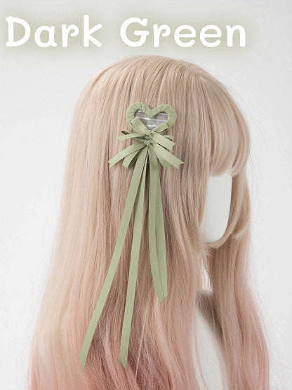 Clip Hair (Single Heart Bow