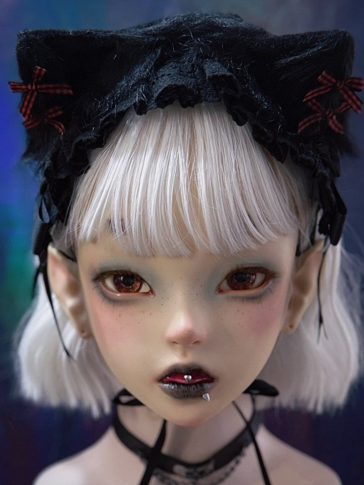 Gothic Lace Cat Ear Headband - Strange Sugar