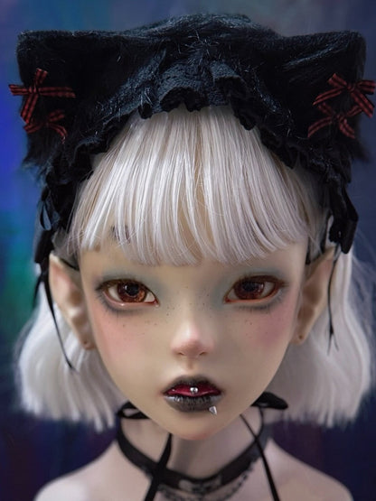 Gothic Lace Cat Ear Headband - Strange Sugar