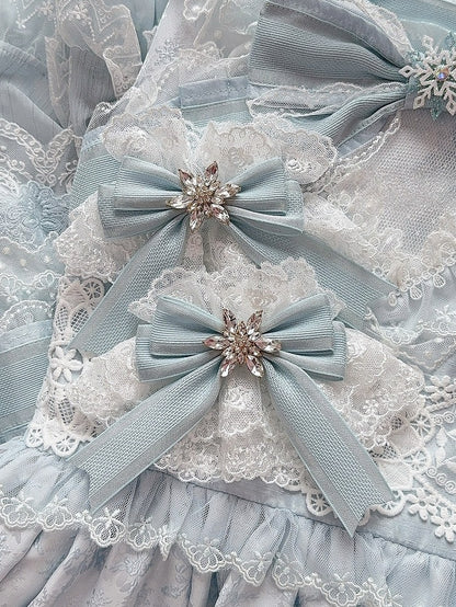 Options Rhinestone 5 Decorated Color Bowknot Snow Cuffs Wrist