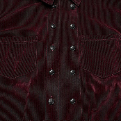 Shirt Goth Men's Red