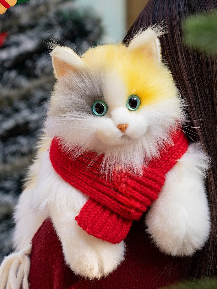 Medium Backpack/Crossbody Realistic - Cat Plush 3 Size Options Bag