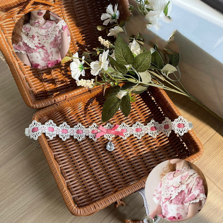 / Pink Blue Purple Choker