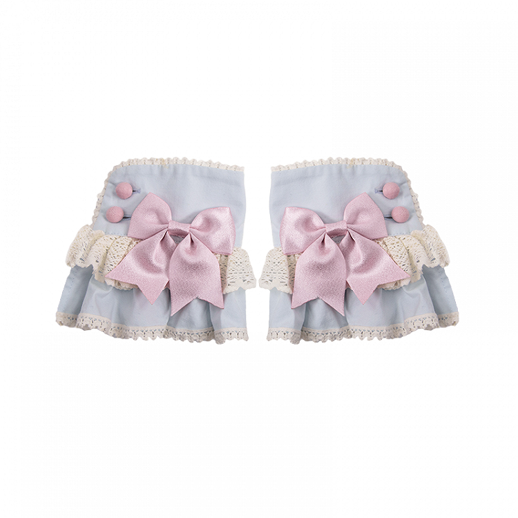 Green Wrist Blue Yellow Mint / Red Cuffs Sweet Lolita