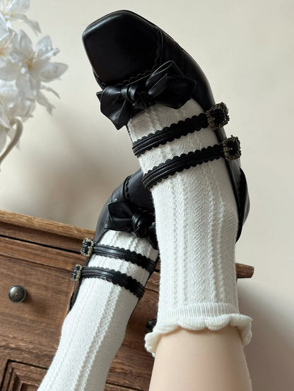 Lolita at Shoes Sweet Bow Top Black